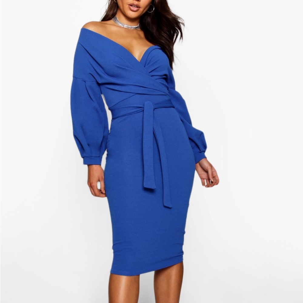 Boohoo Blue Dress